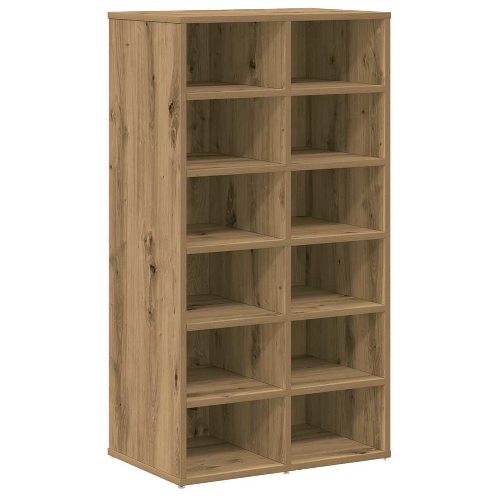 Vidaxl Schong Rack 54x34x100.5 CM verschafft Holz Kameran Oakfaarf