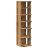 Armoire à chaussures Vidaxl 28x27x102 cm en bois de bois de bois de bois de bois -colore