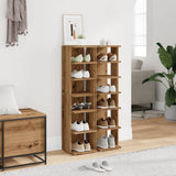 Vidaxl Schong Cabinets 2 st 28x27x102 cm veraarbechte Holz Artisanal Oak