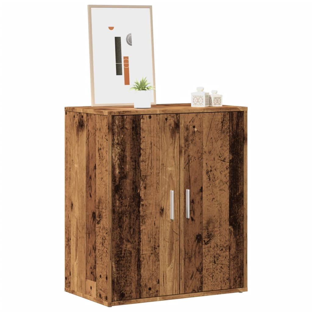 VidaXL shoe cabinet 60x35x70 cm processed wood old wood -colored