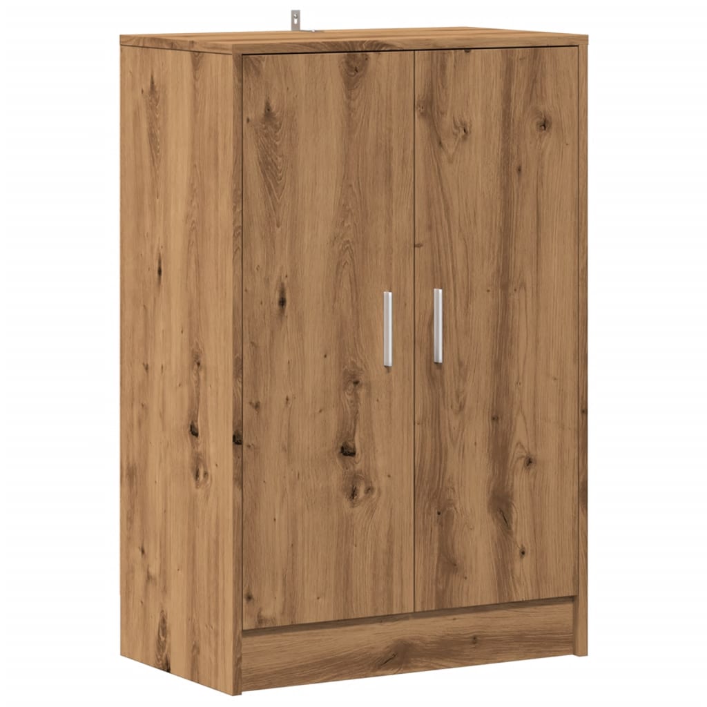 Vidaxl Cabinet da scarpe 60x35x92 cm Colore di quercia artigianale in legno trasformato