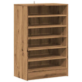 VidaXL shoe cabinet 60x35x92 cm processed wood artisanal oak color