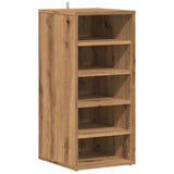 Vidaxl Cabinet da scarpe 32x35x70 cm Colore di quercia artigianale in legno trasformato