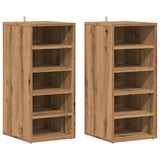 VidaXL shoe cabinets 2 pcs 32x35x70 cm processed wood artisan oak