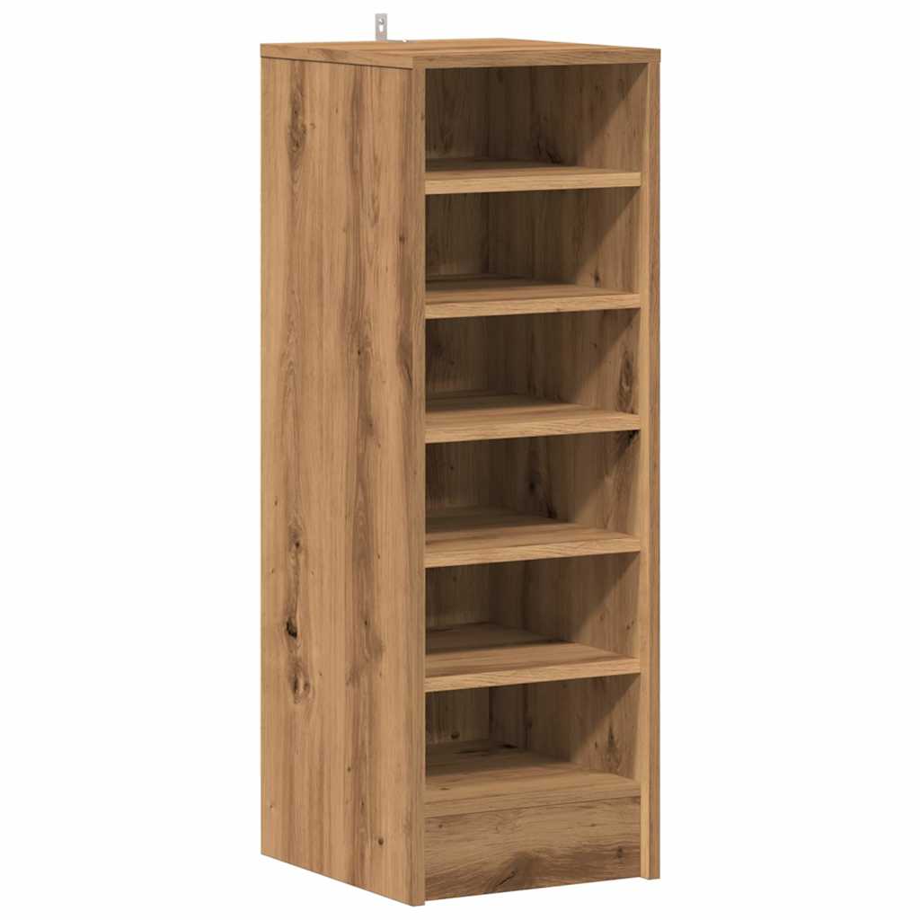 VidaXL Shoe cabinet 32x35x92 cm processed wood artisanal oak color