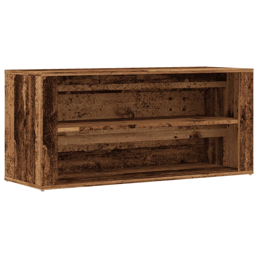 Canapé de chaussure Vidaxl 100x35x45 cm bois transformé vieux bois -colored