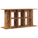 Vidaxl Aquarium Standard 120 x 40 x 60 cm verarbeitetes Holz altes Holzfarbe