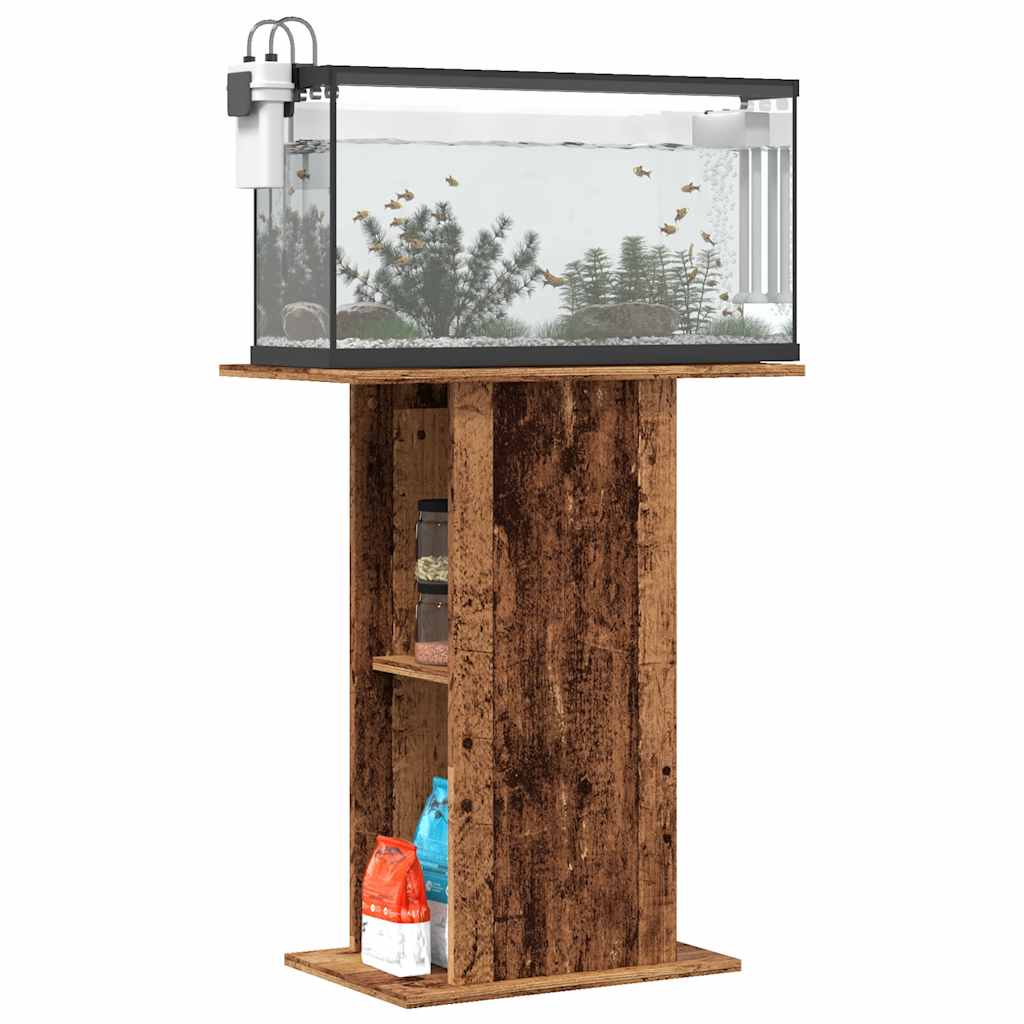 VIDAXL Aquarium Standard 36x60.5x72.5 cm Behandlet tre gammelt trefarget