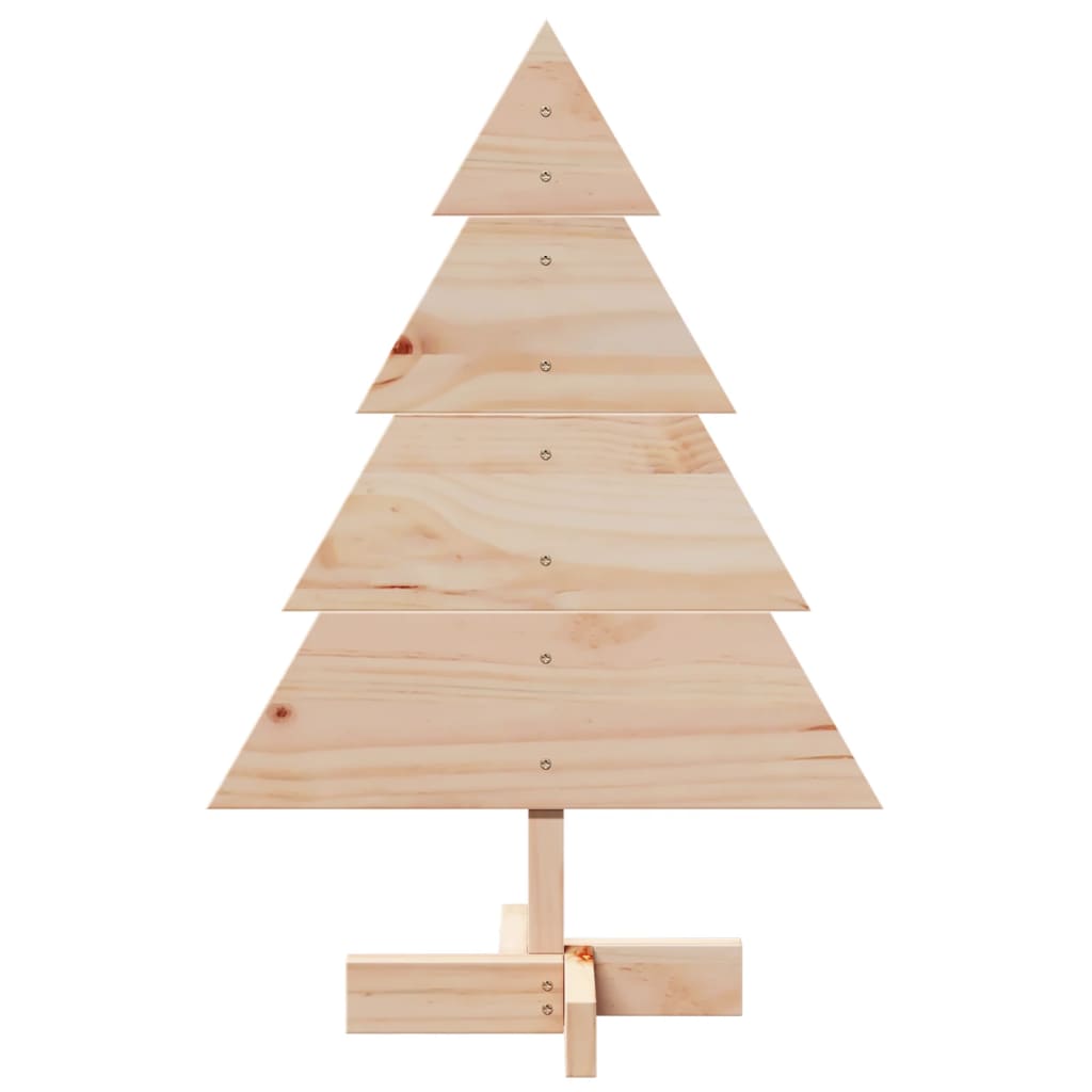 Vidaxl kerstdecoratie kerstboom 70 cm massief hout