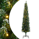 VidaXL Kunstkerstboom smal met 150 LED's 120 cm