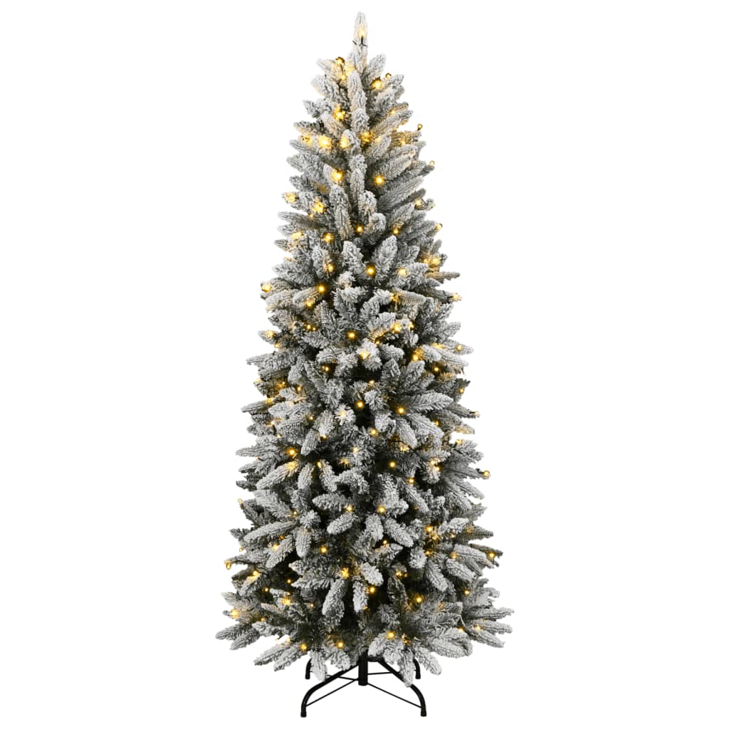 VidaXL Kunstkerstboom met 150 LED's en sneeuw 150 cm