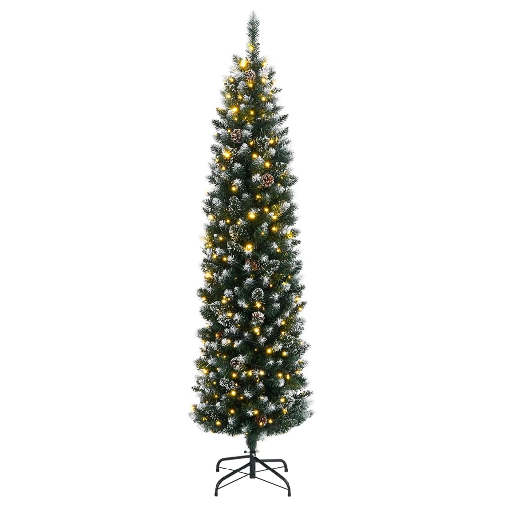 VidaXL Kunstkerstboom smal met 150 LED's 150 cm