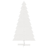 Vidaxl kerstdecoratie kerstboom 180 cm massief grenenhout wit