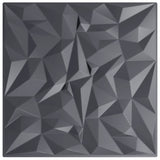 Vidaxl 12 St Wand Panels Amethist 3 m² 50x50 cm xps Grey