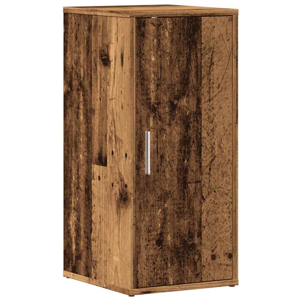 Vidaxl schoenenkasten 2 st 32x35x70 cm bewerkt hout oud houtkleurig