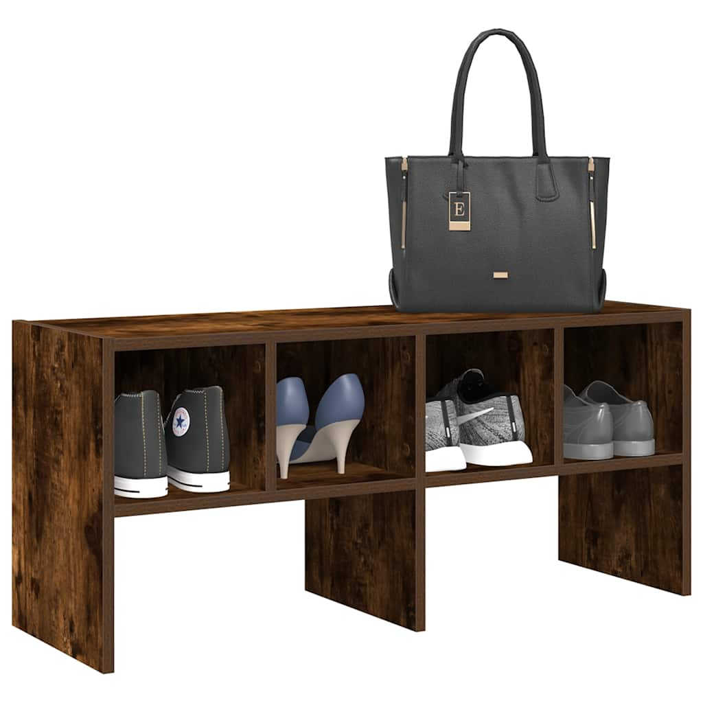 Vidaxl shoe rack stackable 89.5x30x40 cm smoked oak colored