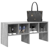 Vidaxl Shoe Rack Stackable 89.5x30x40 cm grå sonoma eik farget