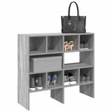 Vidaxl Shoe Racks 2 st Stackable 89,5x30x40 cm grå sonoma eg