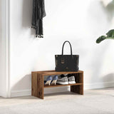 Vidaxl Shoe Rack Stapelbar 60x30x30.5 cm Old Wood -färgad