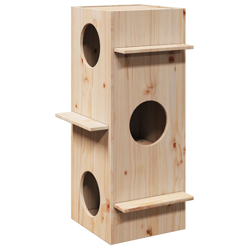 Vidaxl Kattenhuis 43x43x90 cm Solid pine