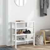 Vidaxl Shoe Rack 61x32x70 cm forarbejdet træhvide