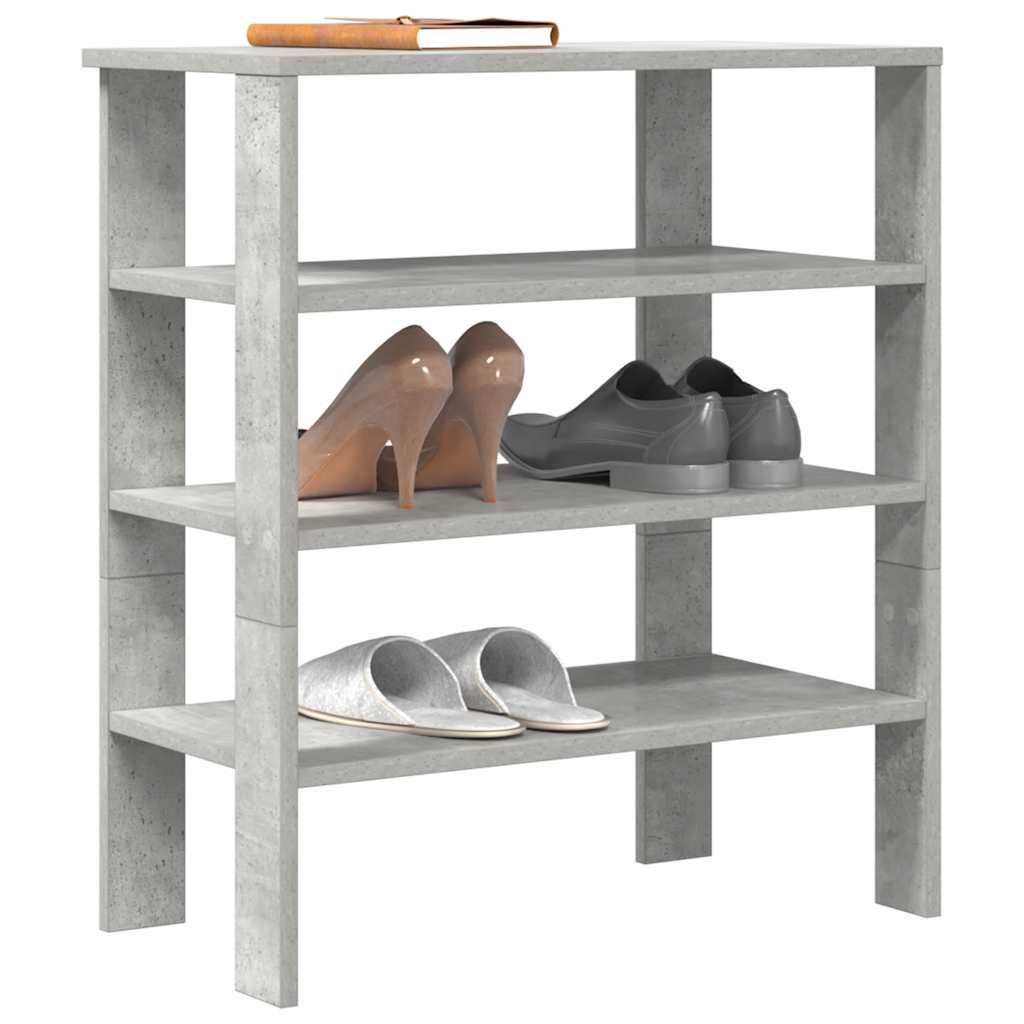 Vidaxl Shoe Rack 61x32x70 cm bearbetat träbetongpris