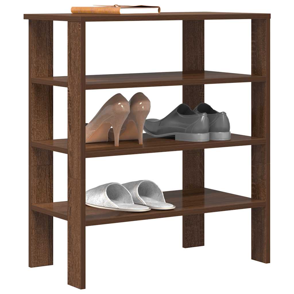 VidaXL shoe rack 61x32x70 cm processed wood brown oak color