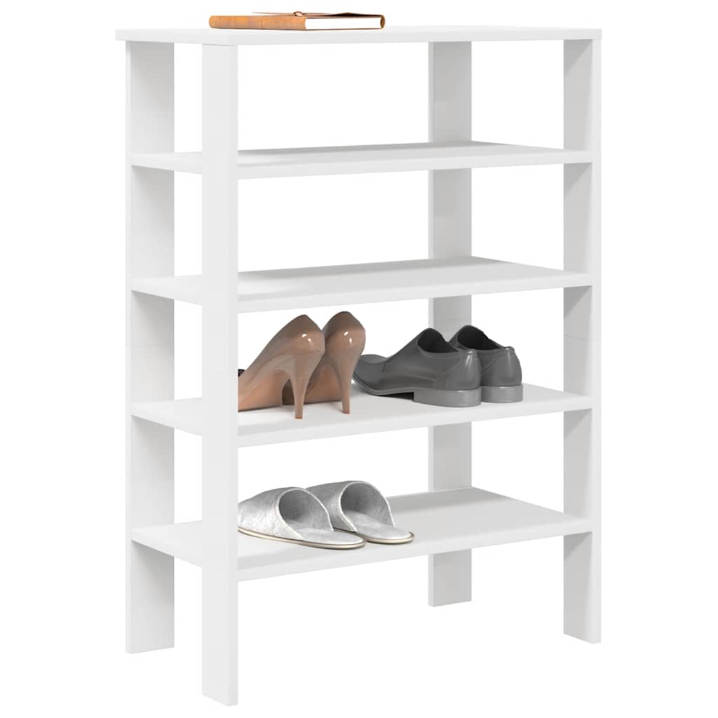 VidaXL shoe rack 61x32x87.5 cm processed wood white