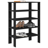 VidaXL shoe rack 61x32x87.5 cm processed wood black