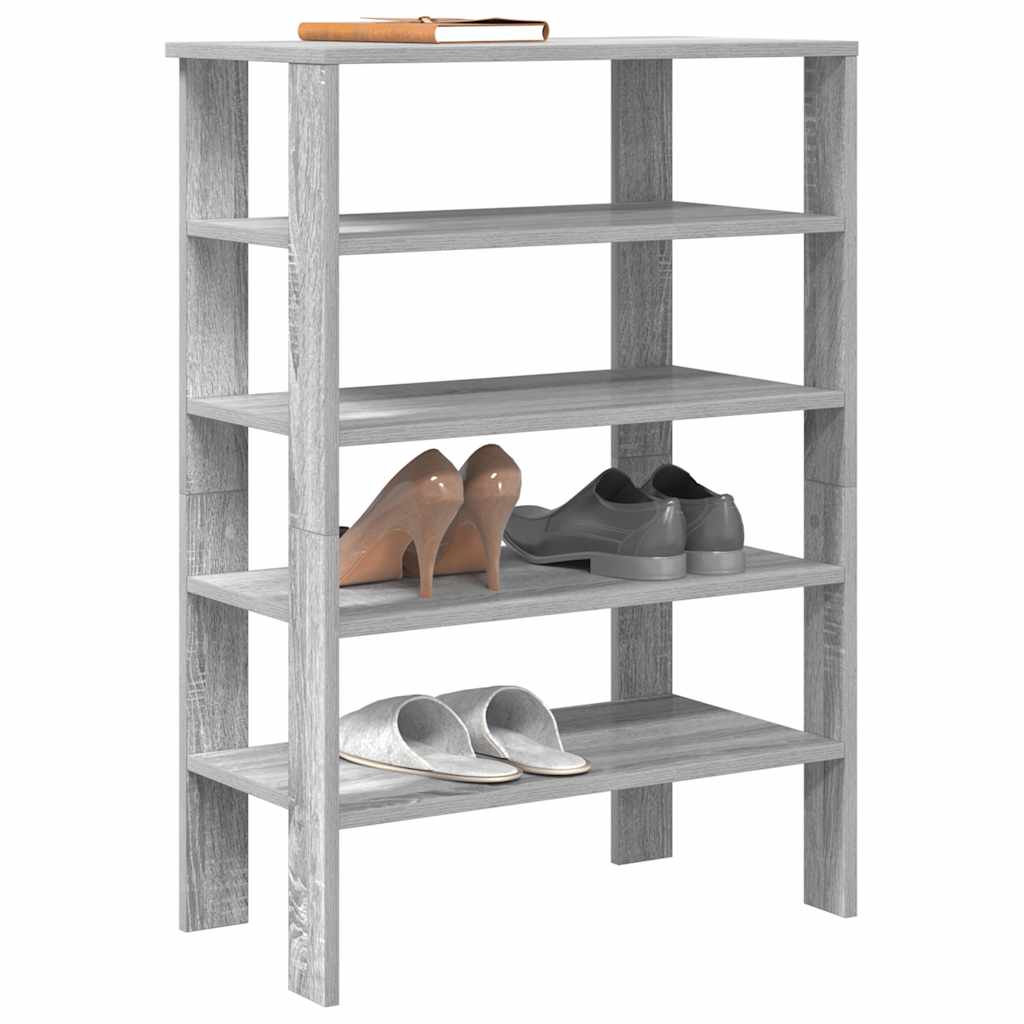 Vidaxl Schong Rack 61x32x87,5 CM verschafft Holz Grey Sonoma Oakfaarf