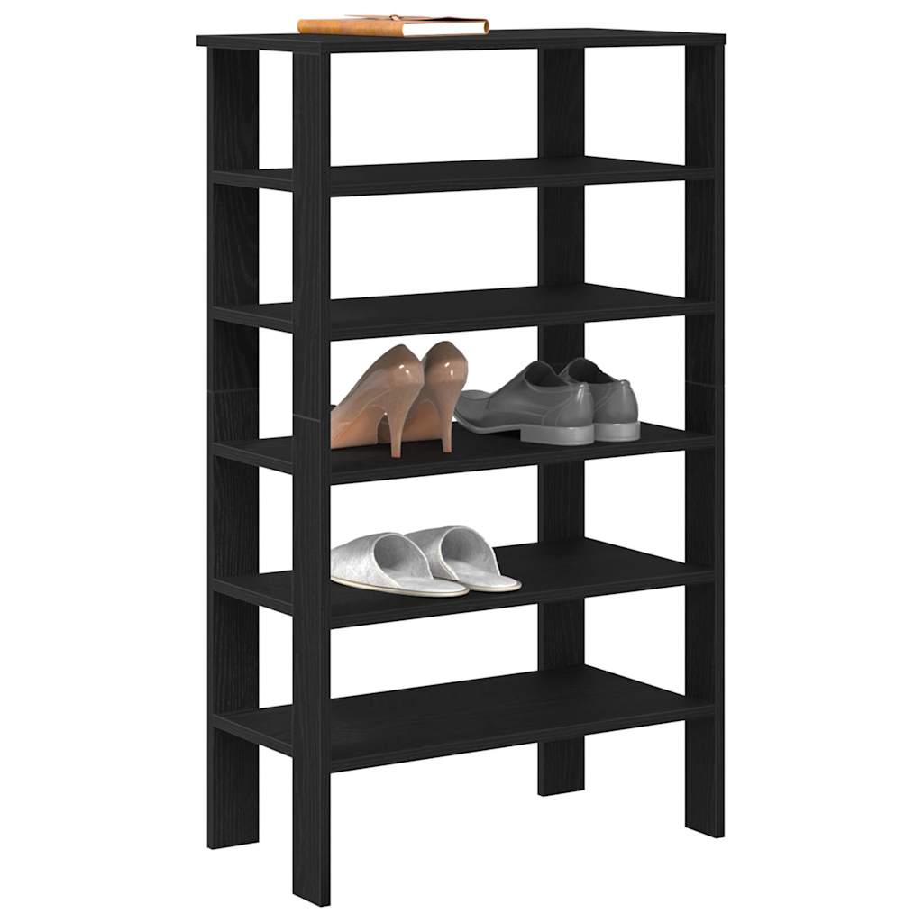 VidaXL shoe rack 61x32x105 cm processed wood black