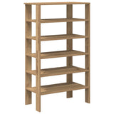 Vidaxl Schong Rack 61x32x105 cm veraarbechte Holz Kamerache Oakfaarf