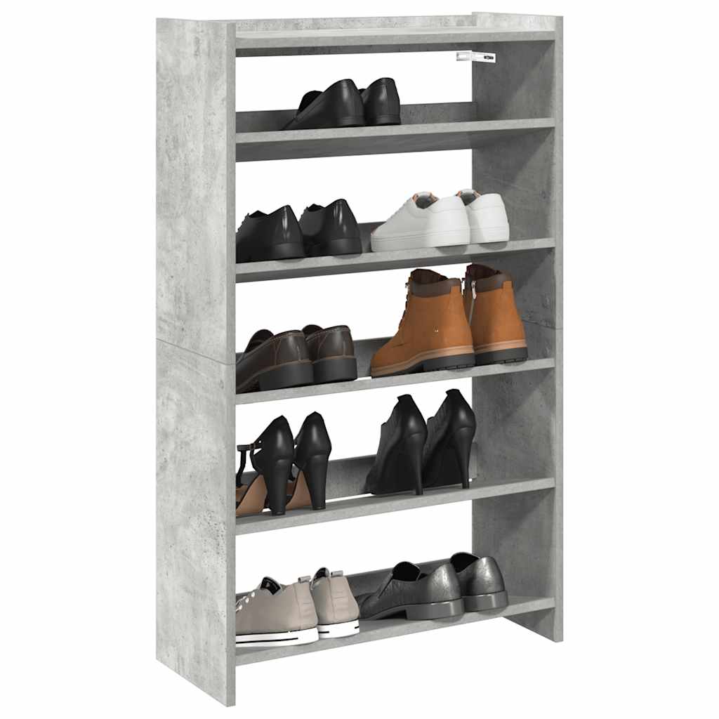 Vidaxl Shoe Rack 60x25x100 cm bearbetat träbetongpris