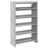 Vidaxl Shoe Rack 60x25x100 cm Behandlet tre grå Sonoma eik farget