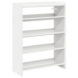 Vidaxl Shoe Rack 60x25x81 cm forarbejdet træhvide