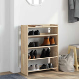 Vidaxl Shoe Rack 60x25x81 cm Behandlet tre Sonoma eik farget