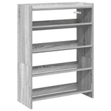 Vidaxl Shoe Rack 60x25x81 cm de madera procesada gris soma coloreado