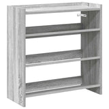 VidaXL shoe rack 60x25x62 cm processed wood gray sonoma oak colored