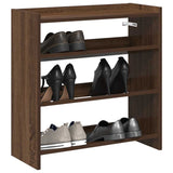 Vidaxl Shoe Rack 60x25x62 cm Behandlet trebrun eikfarge