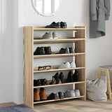 VidaXL shoe rack 80x25x100 cm processed wood Sonoma oak colored