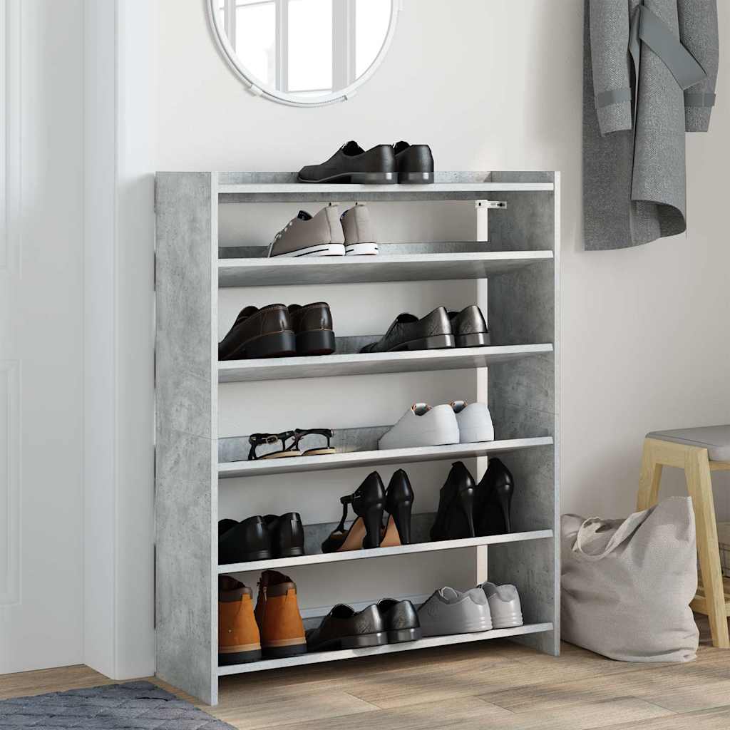 VidaXL shoe cabinet 80x25x100 cm Processed wood concrete price