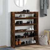 VidaXL shoe rack 80x25x100 cm processed wood smoked oak colored