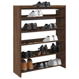 Vidaxl Shoe Rack 80x25x100 cm przetworzony drewniany brązowy kolor dębowy