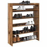 Vidaxl Shoe Ratch 80x25x100 cm Madera procesada Madera vieja