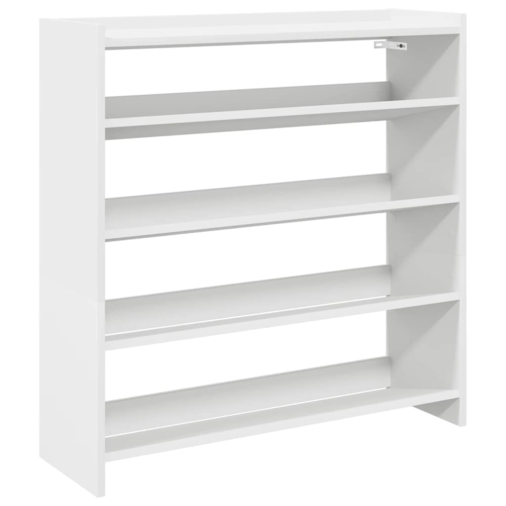 VidaXL shoe rack 80x25x81 cm processed wood white