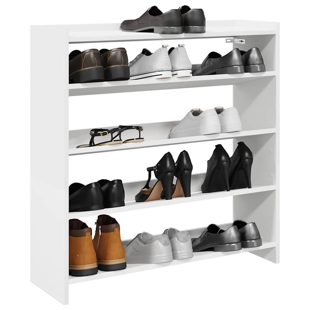 VidaXL shoe rack 80x25x81 cm processed wood white