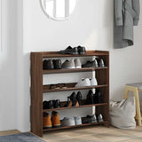 VidaXL shoe rack 80x25x81 cm processed wood brown oak color