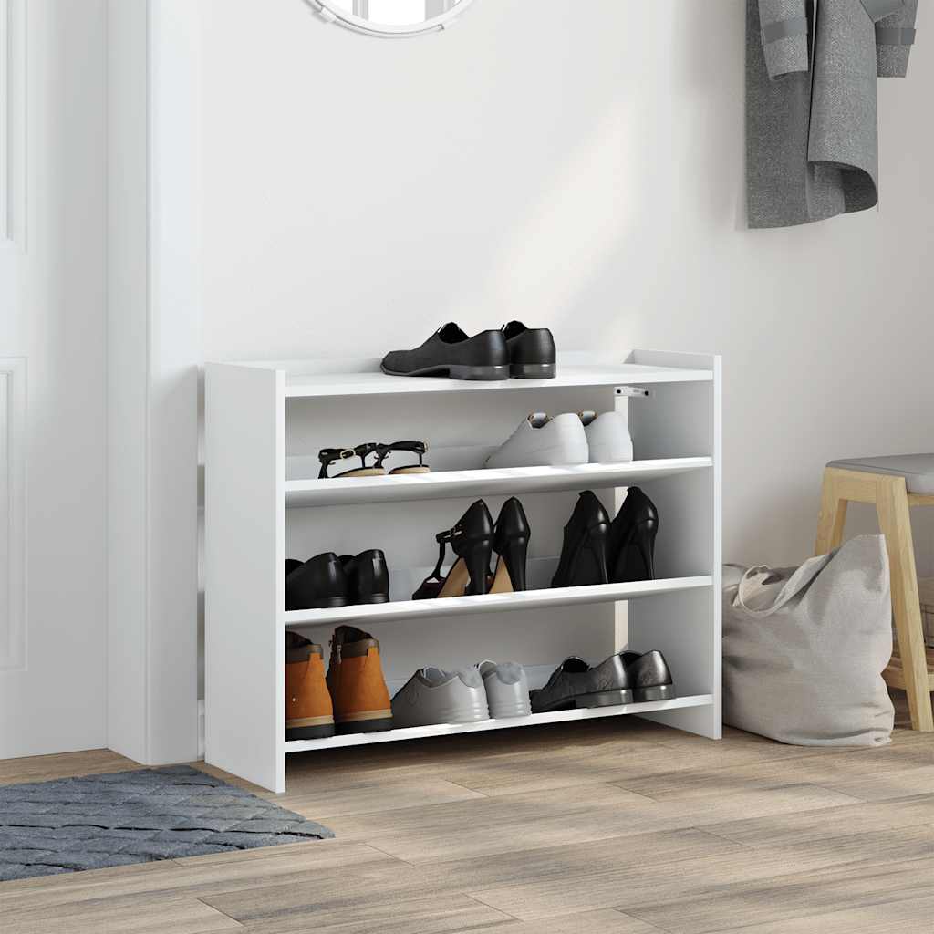 Vidaxl Shoe Rack 80x25x62 cm bearbetat trävit