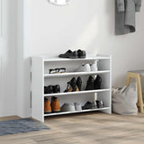 Vidaxl Shoe Rack 80x25x62 cm bearbetat trävit