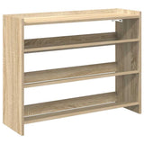 Vidaxl schoenenrek 80x25x62 cm bewerkt hout sonoma eikenkleurig